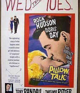 Pillow Talk '59 Window Card ~ Doris Day & Rock Hudson!