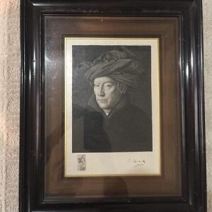 Portrait Of A Man In Turban (1901) Art By Feliks Stanis?aw Jasi?ski - Framed