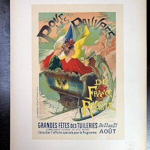 Pour Les Pauvres - Art By Gaston Noury (1896) 11.75" X 15.75" French Chromolithograph Plate #39