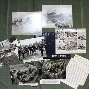 Pt 109-7 Movie Stills And Production Notes (USA, 1963) 8" X 10" Photos