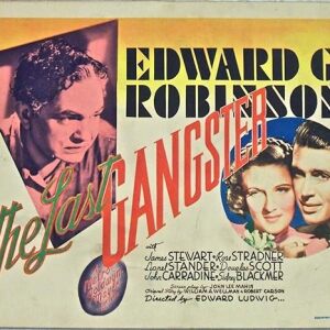 REUCED 59 THE LAST GANGSTER '37 TITLE CARD ~ ROBINSON STEWART R-A-R-E