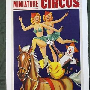 Reed Brothers Miniature Circus (USA, 1939) 41 1/4" X 28" Circus Advertising Poster