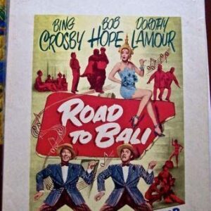 Road To Bali '53 WC Bob Hope Bing Crosby & Dorothy Lamour Fun Artwork!