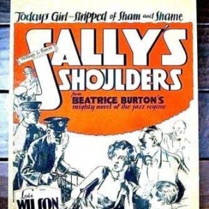 Sally's Shoulders '28 Silent Film Window Card Lois Wilson Jazz Age Flapper!