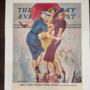 Saturday Evening Post - Art By John Lagatta (1939) 22" X 29" US Advertising Poster LB