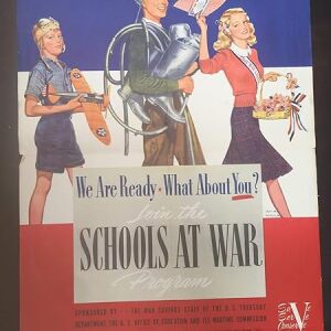 Schools At War - Art By Irving Nurick (1943) 22" X 28" US War Savings Poster