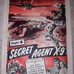 Secret Agent X-9 '45 LB 1 SH Bridges ~ Ch 6"strafed By A Zero