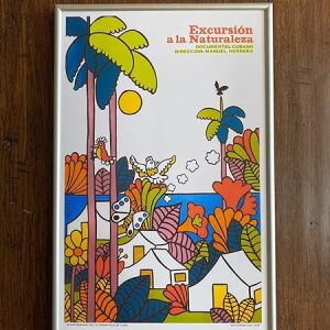 Set Of 2 (1966) 10.5" X 16.5" Cuban Advertising Posters - Framed