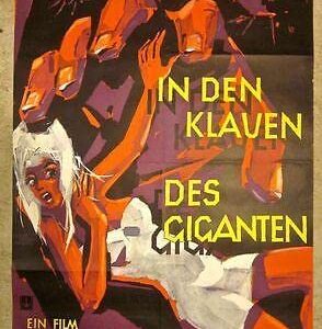 Set Of 2 German Posters - Giant From The Unknown And Hills Have Eyes - Scary Art