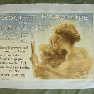 Societe Populaire Des Beaux-arts - Art By Maurice Neumont (1908) 18" X 26" French Advertising Poster LB