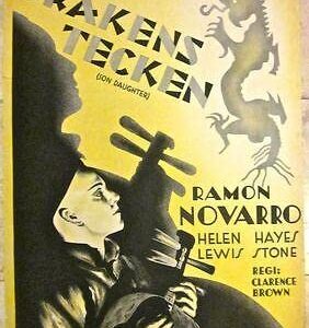 Son Daughter 1932 Swedish Poster - Rare Ramon Novarro Chinese Art!!
