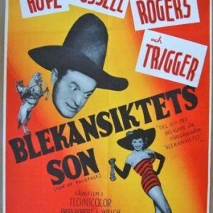 Son Of Paleface 1952 Swedish 1sh - Funny Colorful Bob Hope Floating Head Artwork