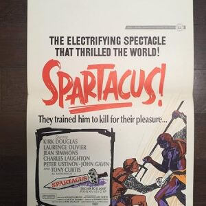 Spartacus - Kirk Douglas (R.1967) US Window Card Movie Poster