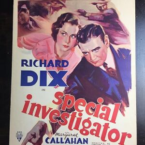 Special Investigator - Richard Dix (1936) US Window Card Movie Poster