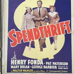 Spendthrift - Henry Fonda (1936) US Window Card Movie Poster