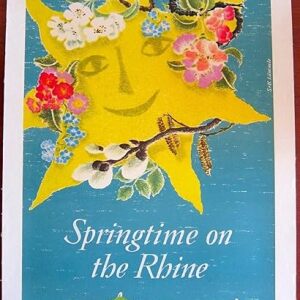Springtime In The Rhine - 1965 German Travel LB Poster - Dutch Travel