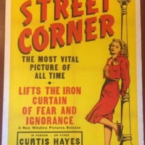 Street Corner - 1948 One Sheet LB Poster - Lifts Curtain On Fear