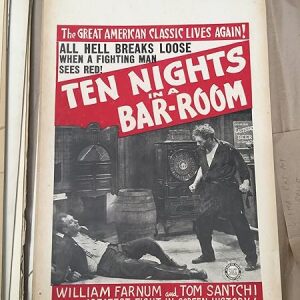 Ten Nights In A Bar Room - William Farnum (1931) US Window Card Movie Poster