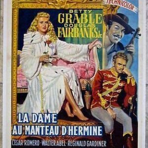 That Lady In Ermine - 1948 LB Belgian Poster Betty Grable!!
