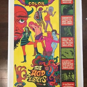 The Acid Eaters - Psychedelic (1968) US One Sheet Movie Poster LB