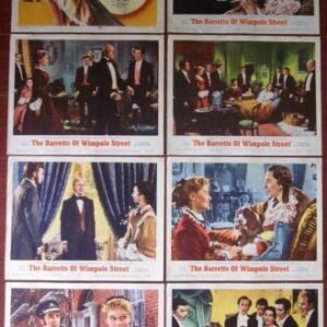 The Barretts Of Wimpole Street - 1957 Lobby Card Set Of 8 - Jones Art!