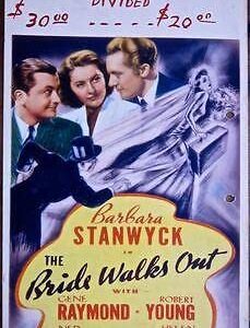 The Bride Walks Out 1936 Mini Window Card Poster Stanwyck!!