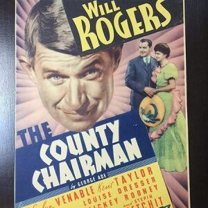 The County Chairman - Will Rogers (1935) 8" x 11" US Mini Window Card Movie Poster