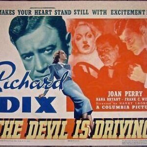 The Devil Is Driving - Original 1937 Title Lobby Card Poste - Richard Dix Thrill!