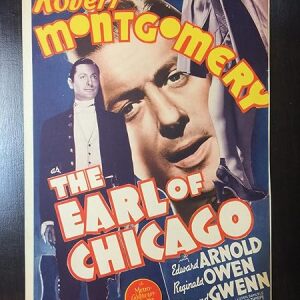 The Earl Of Chicago - Robert Montgomery (1940) 8" X 11" US Mini Window Card Movie Poster