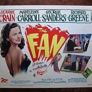 The Fan '49 Lobby Card Set Of 8! Jeanne Crain & George Sanders! ~ Oscar Wilde!