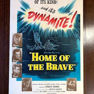 The Home Of The Brave - Stenley Kramer (1949) US One Sheet Movie Poster LB - Black Film Archive