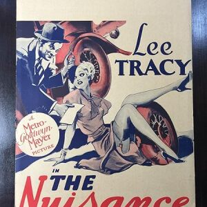 The Nuisance - Lee Tracy (1933) 14" x 18.25" US Window Card Movie Poster