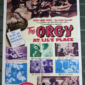 The Orgy at Lil's Place (USA, 1963) US One Sheet Movie Poster