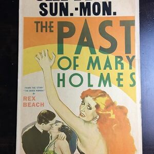 The Past of Mary Holmes (1933) US Window Card Movie Poster