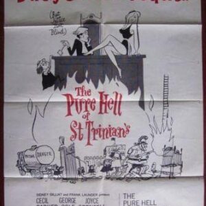 The Pure Hell Of St. Trinians - 1961 One Sheet Poster - Fun Cartoon Art
