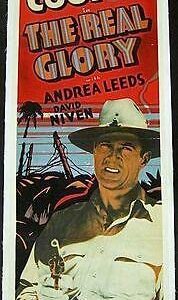 The Real Glory 1939 LB Other Company Insert Poster Gary Cooper & D. Niven! Rare!