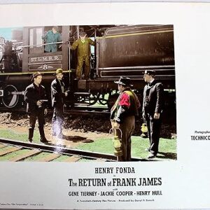 The Return Of Frank James (Twentieth Century Fox, 1940) Glossy Finish Lobby Cards (x8)