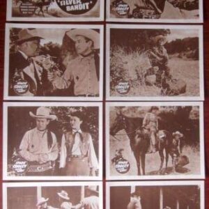 The Silver Bandit - 1950 Lobby Card Set Of 8 - Spade Cooley Western!!