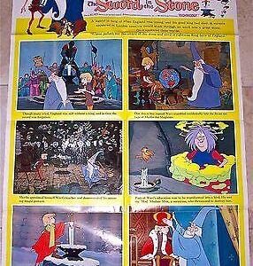The Sword In The Stone '64 Style"b" 1 SH ~ Fun Disney Art & Great Color!