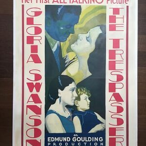 The Trespasser - Gloria Swanson (1929) 28.25" X 41" US Movie Poster LB