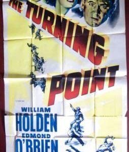 The Turning Point - 1952 Three Sheet Poster - William Holden Film Noir!