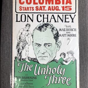 The Unholy Three - Lon Chaney (1925) US Window Card Movie Poster