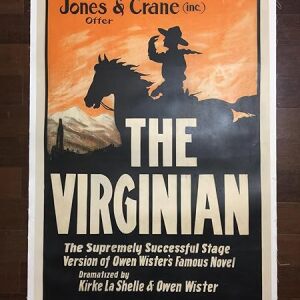 The Virginian (1903) US One Sheet Stage Play Poster LB