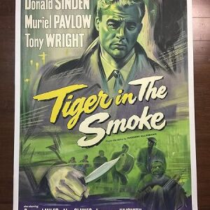 Tiger In The Smoke - Donald Sinden (1956) 27" x 40" UK One Sheet Movie Poster LB