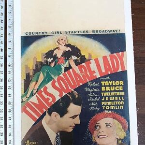 Times Square Lady (1935) US Movie Window Card