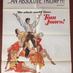 Tom Jones - 1963 One Sheet Poster - Finney Surrounded By Women!