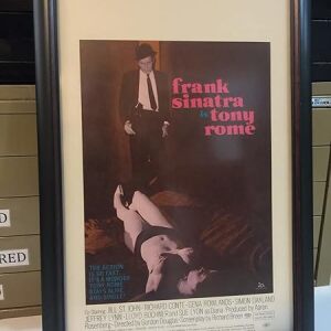 Tony Rome - Frank Sinatra (1967) US Window Card Movie Poster - Framed