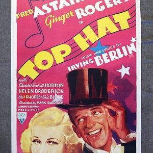 Top Hat - Astaire & Rogers (1935) Canadian One Sheet Movie Poster LB