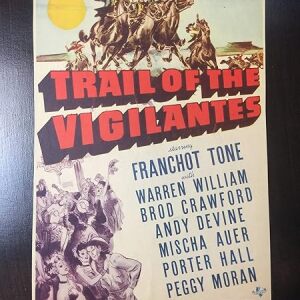 Trail Of The Vigilantes - Franchot Tone (1940) 8" X 11" US Mini Window Card Movie Poster