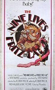 Two Australian Daybills -fritz The Cat & Nine Lives Of Fritz The Cat- Funny Art!